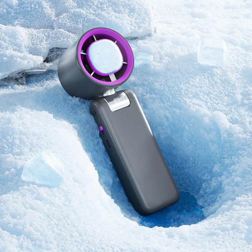 Experience Ultimate Cooling with Our Portable Handheld Fan - 100 Adjustable Speeds, Rechargeable & Foldable for Every Adventure!